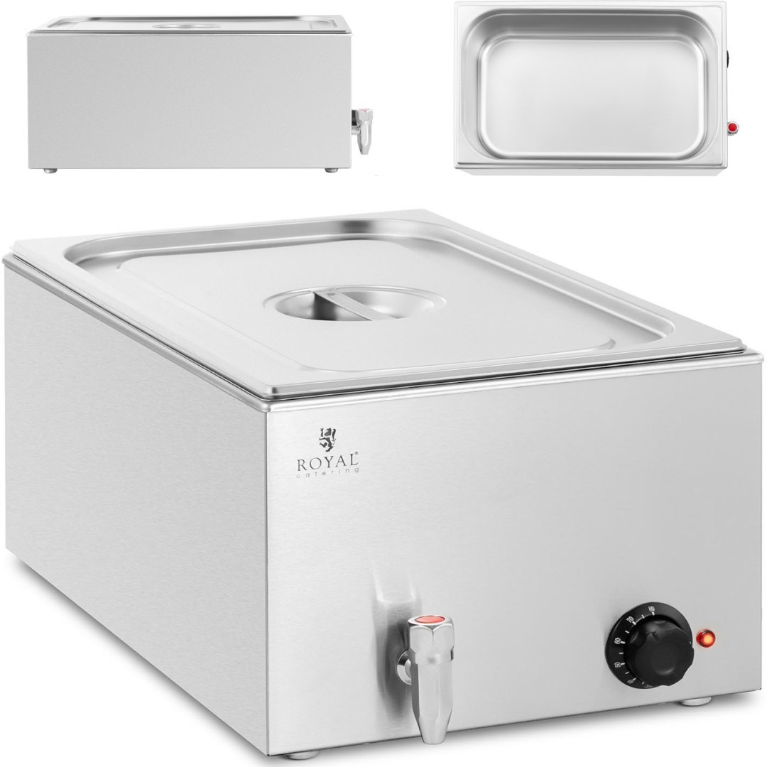 Bemar podgrzewacz elektryczny z kranem GN 1/1 600 W Bemar podgrzewacz elektryczny z kranem GN 1/1 600 W