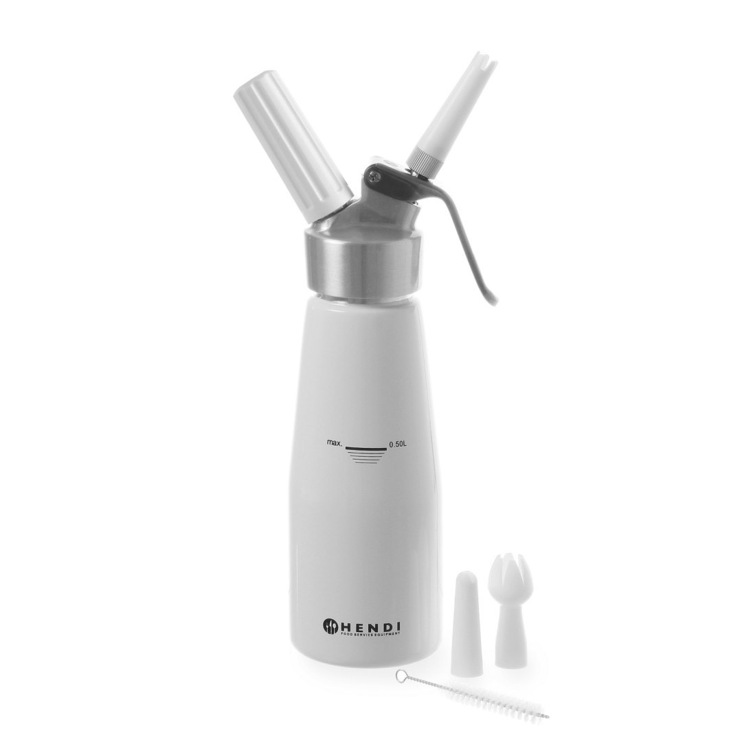 Syfon do bitej śmietany Kitchen Line 0.5l + AKCESORIA – Hendi 588369