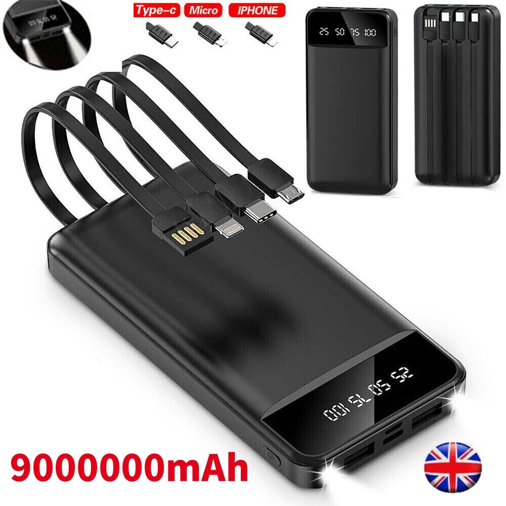 Power bank 10000mAh szybka ładowarka 4 USB czarny Power bank 10000mAh szybka ładowarka 4 USB czarny