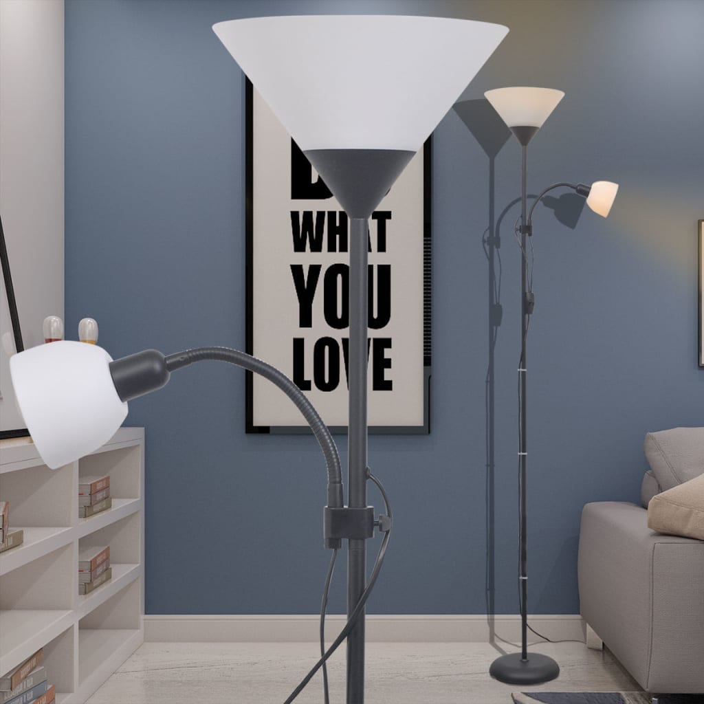lampa podłogowa czarna lampa podłogowa czarna