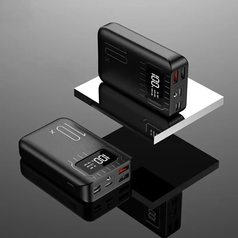 Power bank 10000 mAh z funkcją szybkiego ładowania, czarny Power bank 10000 mAh z funkcją szybkiego ładowania, czarny