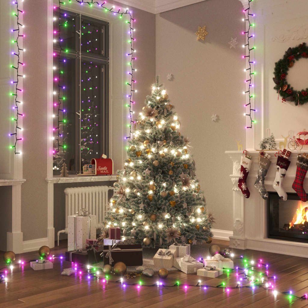 Lampki LED 400 diod ciepłe białe 13 m pastelowe wielokolorowe Lampki LED 400 diod ciepłe białe 13 m pastelowe wielokolorowe