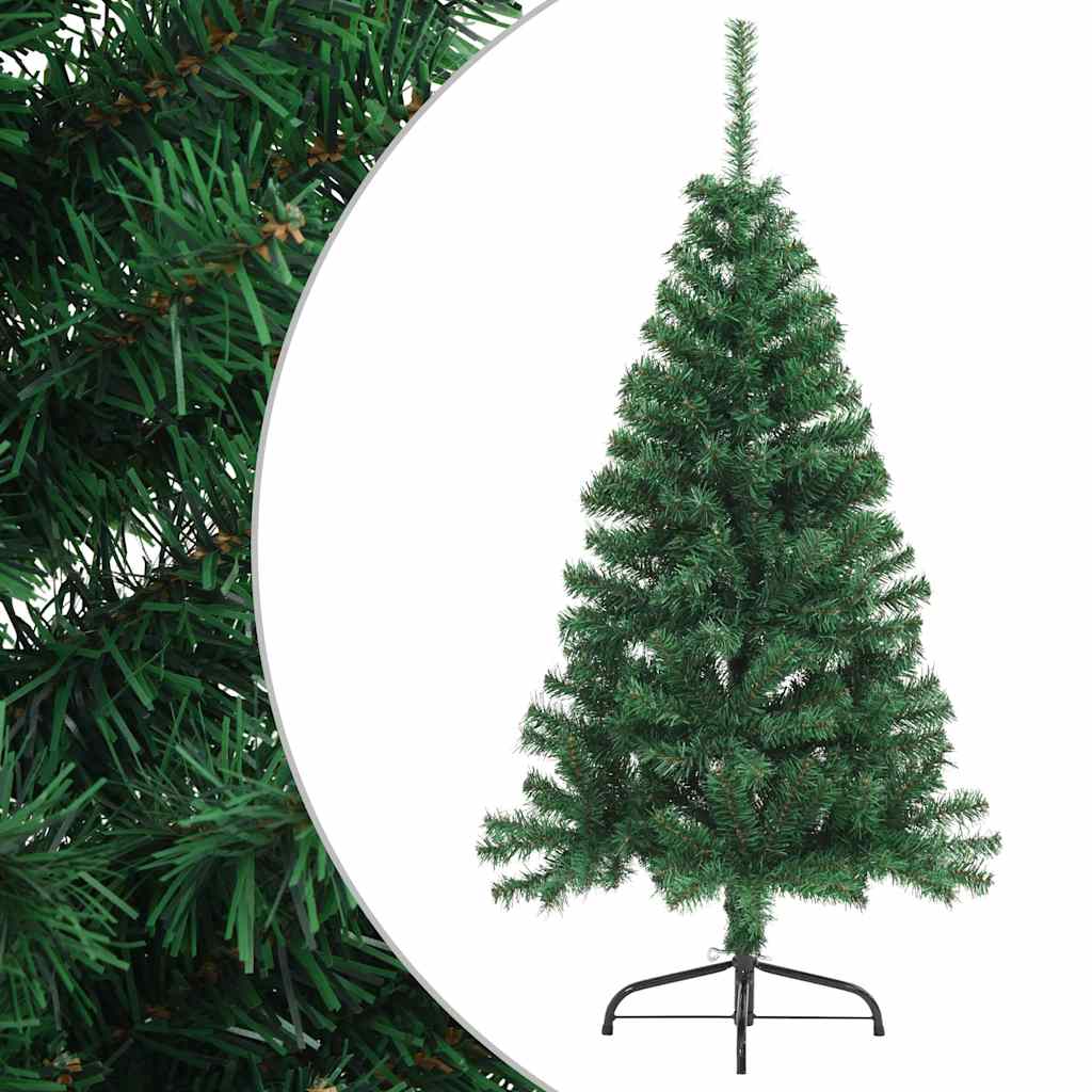 Sztuczna połówka choinki 150 cm zielona z PVC Sztuczna połówka choinki 150 cm zielona z PVC
