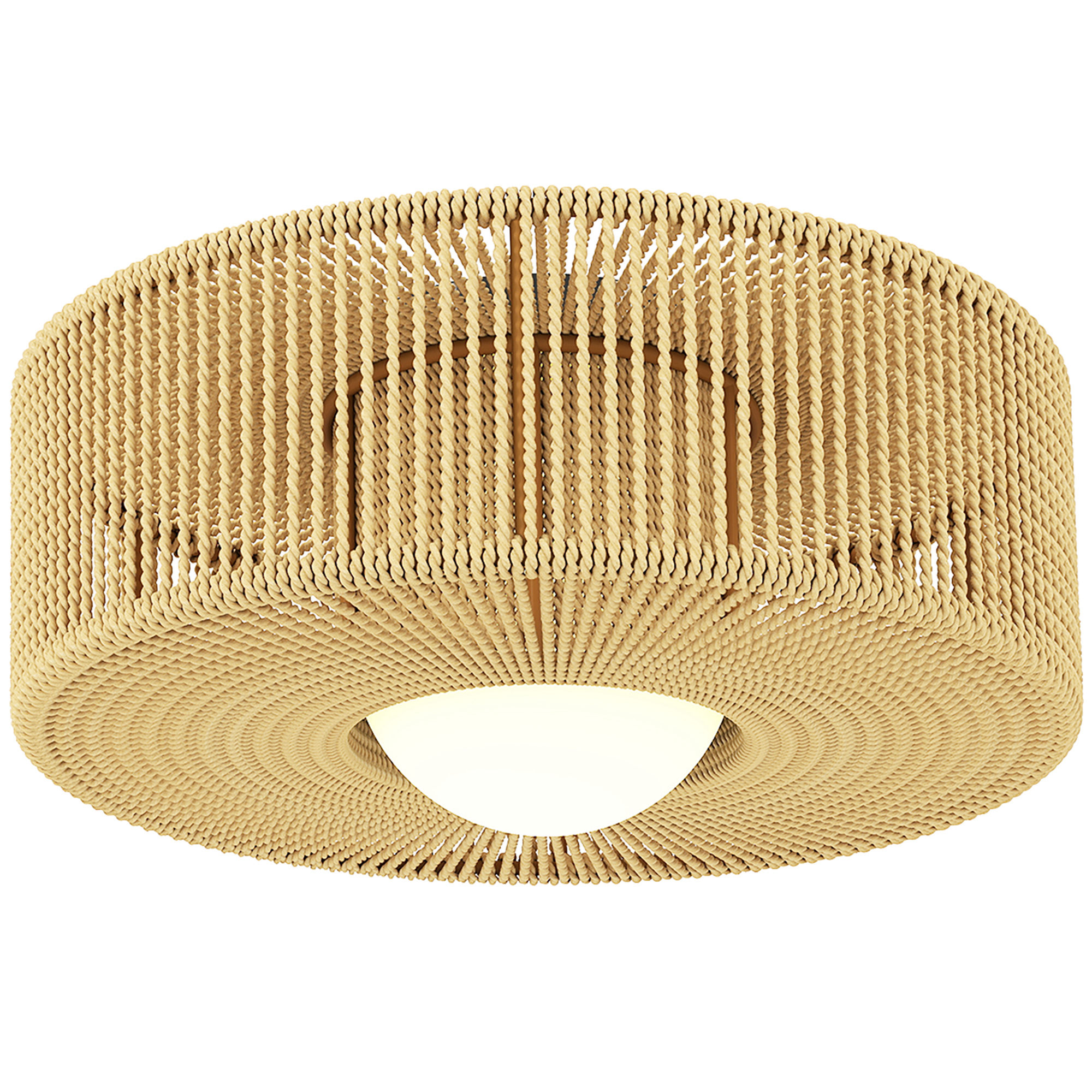 Lampa sufitowa boho z abażurem z liny konopnej G9 LED Lampa sufitowa boho z abażurem z liny konopnej G9 LED