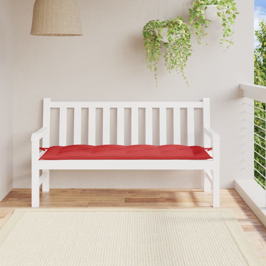 Poduszka na ławkę ogrodową 150×50 cm czerwona Oxford Poduszka na ławkę ogrodową 150×50 cm czerwona Oxford