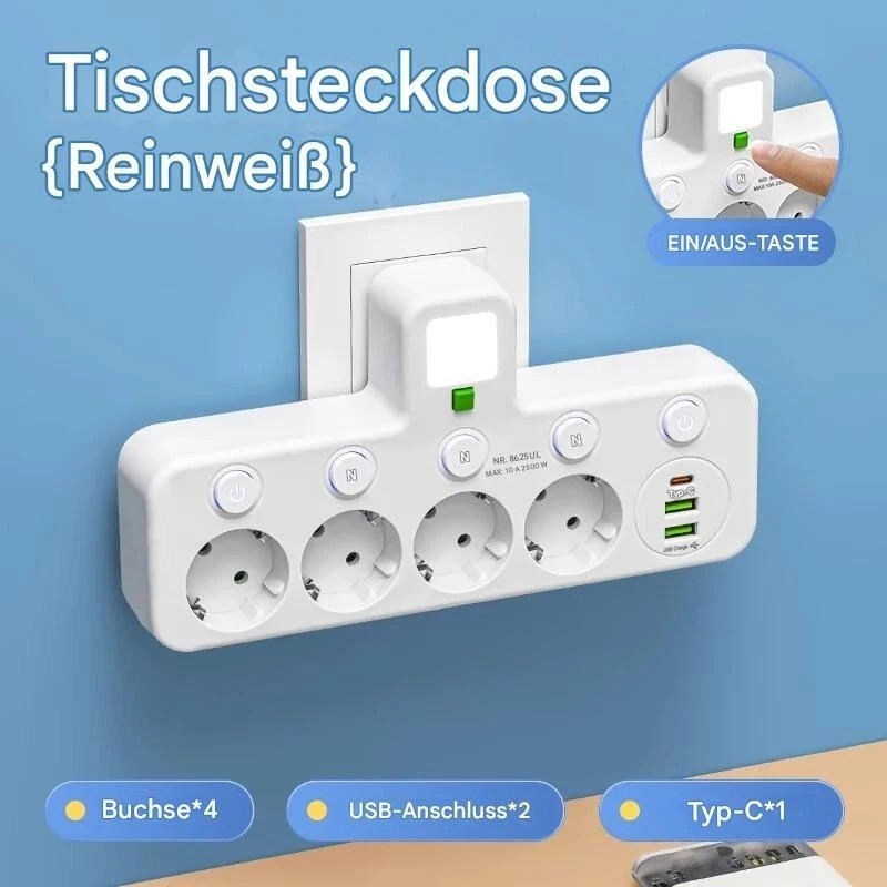 Listwa zasilająca wielokrotna 4-gniazdowa z USB Listwa zasilająca wielokrotna 4-gniazdowa z USB