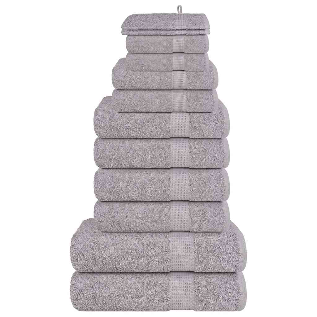 zestaw ręczników 12 sztuk antracytowy 360 g/m² 100% bawełna zestaw ręczników 12 sztuk antracytowy 360 g/m² 100% bawełna