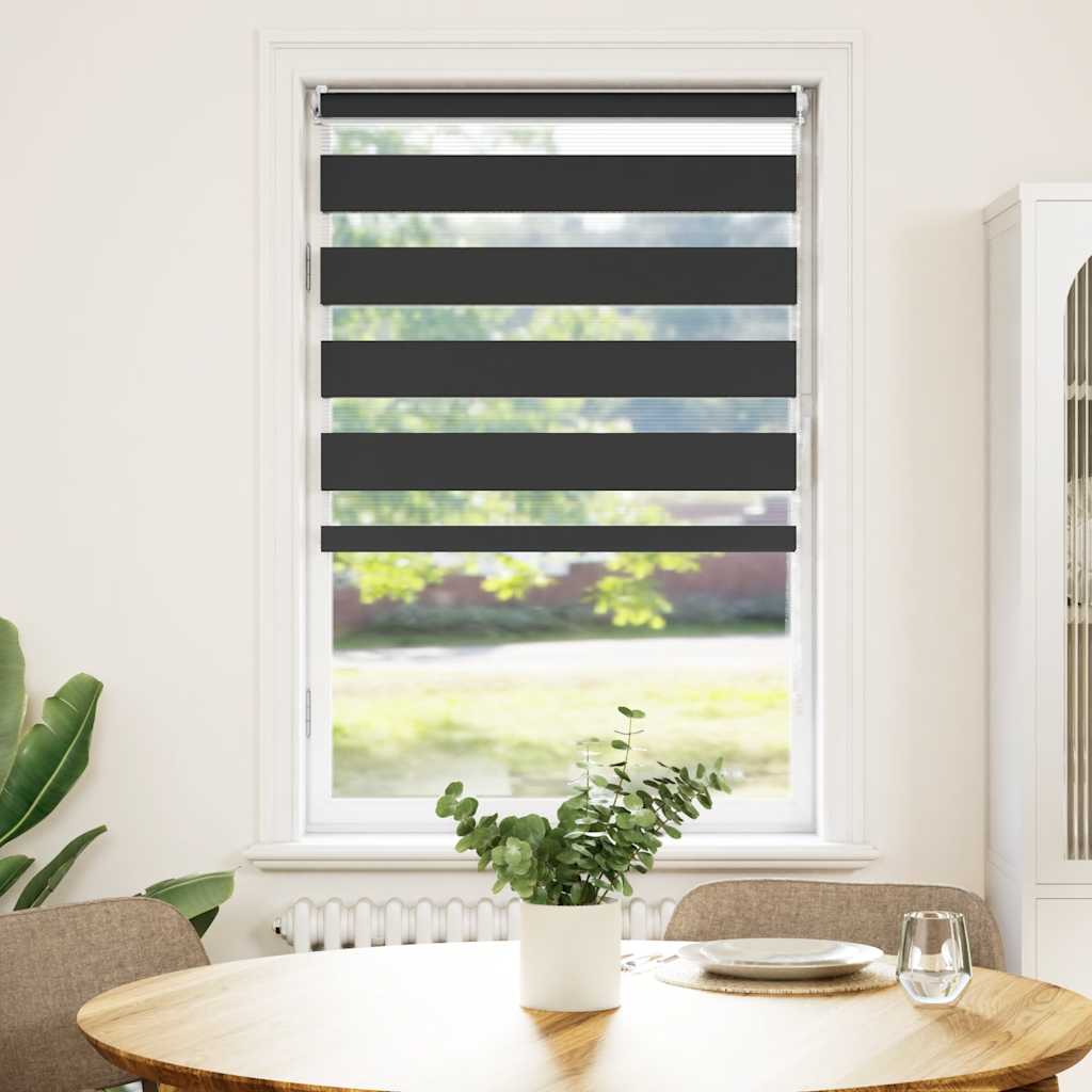 Roleta podwójna boczna czarna 70 x 120 cm Roleta podwójna boczna czarna 70 x 120 cm