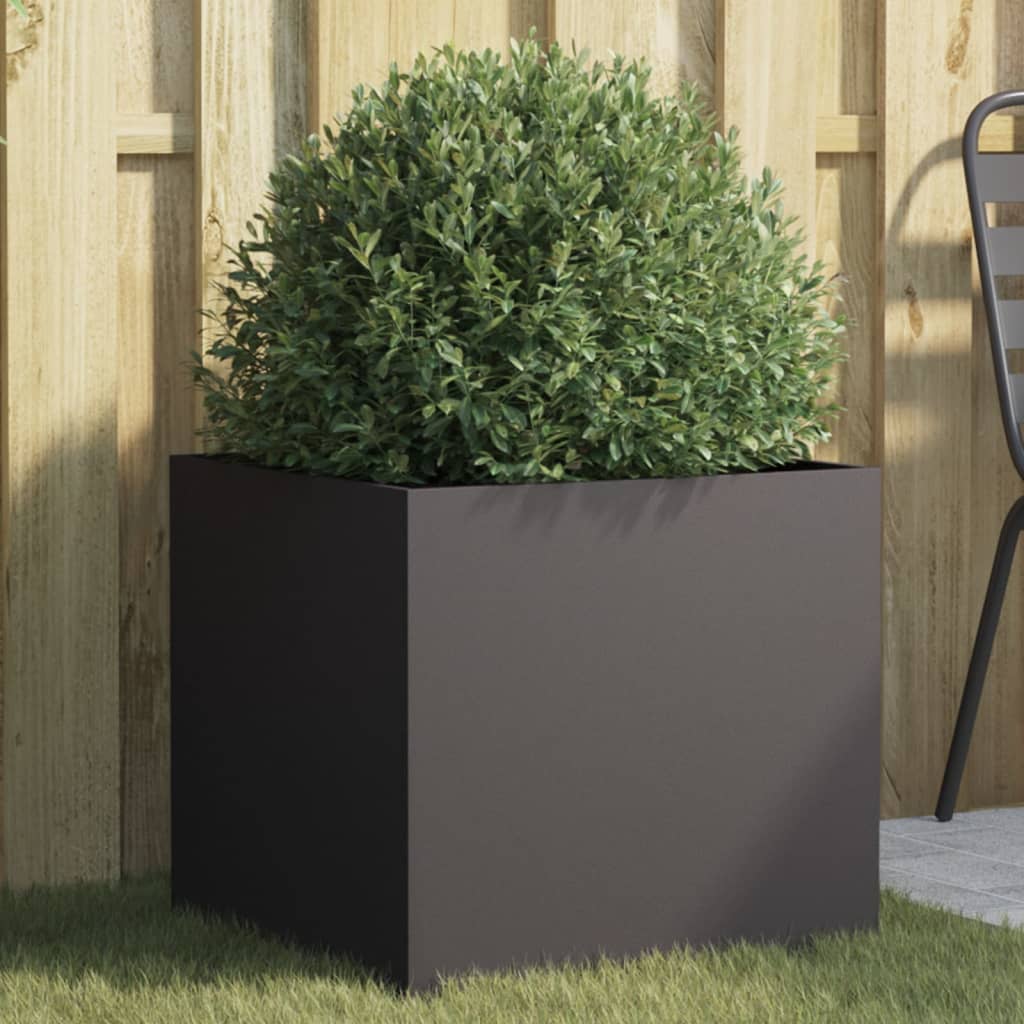 donice stalowe corten, 2 szt., 49x, czarne, 62 x 30 x 29 cm donice stalowe corten, 2 szt., 49x, czarne, 62 x 30 x 29 cm
