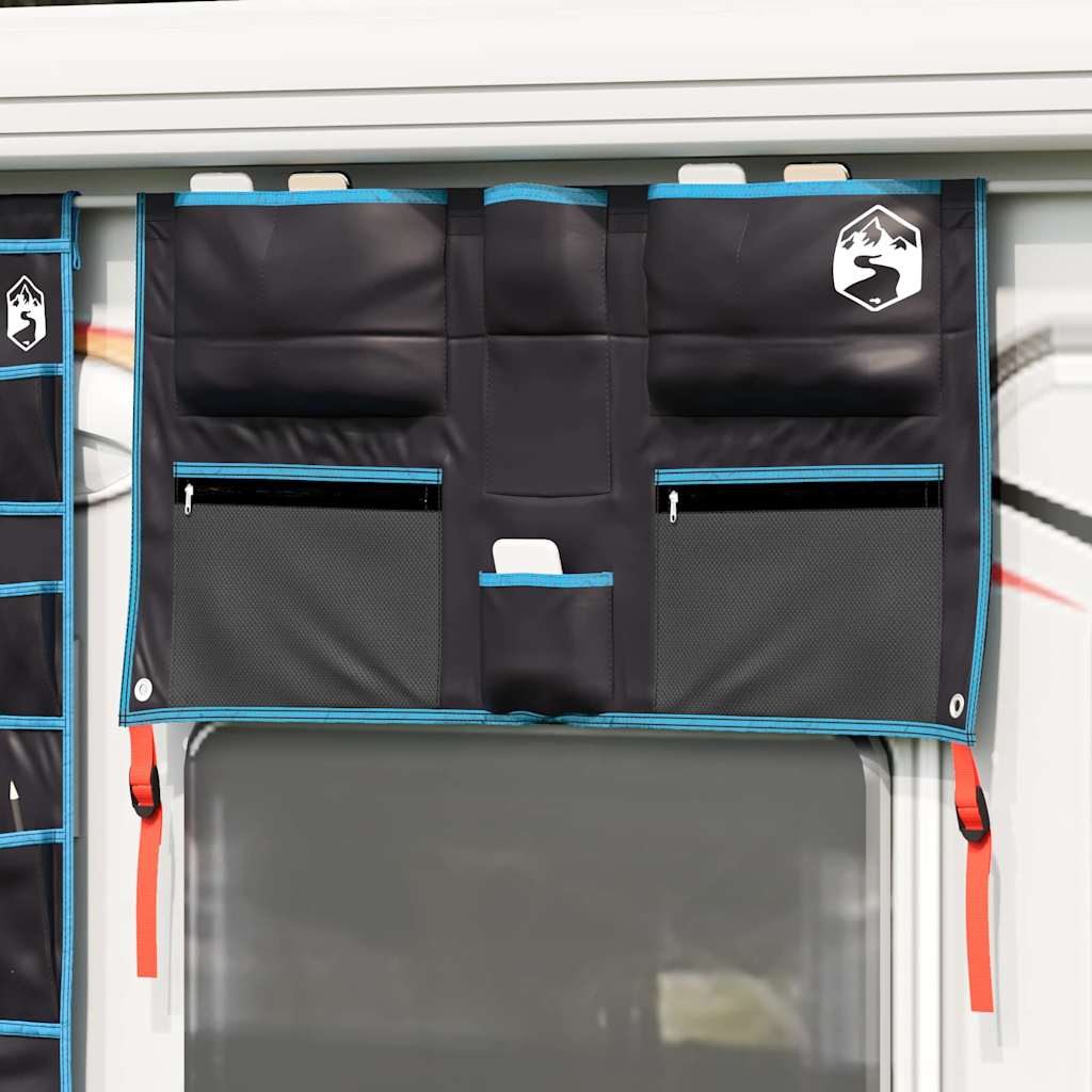 torba magazynowa z materiału Oxford czarna i niebieska 98×47 cm
