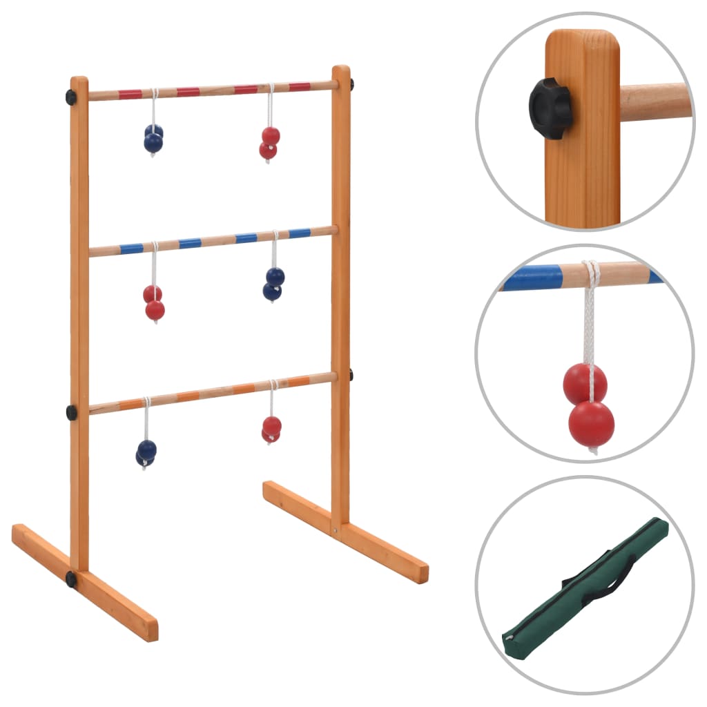Ladder golf drewniany z akcesoriami do gry