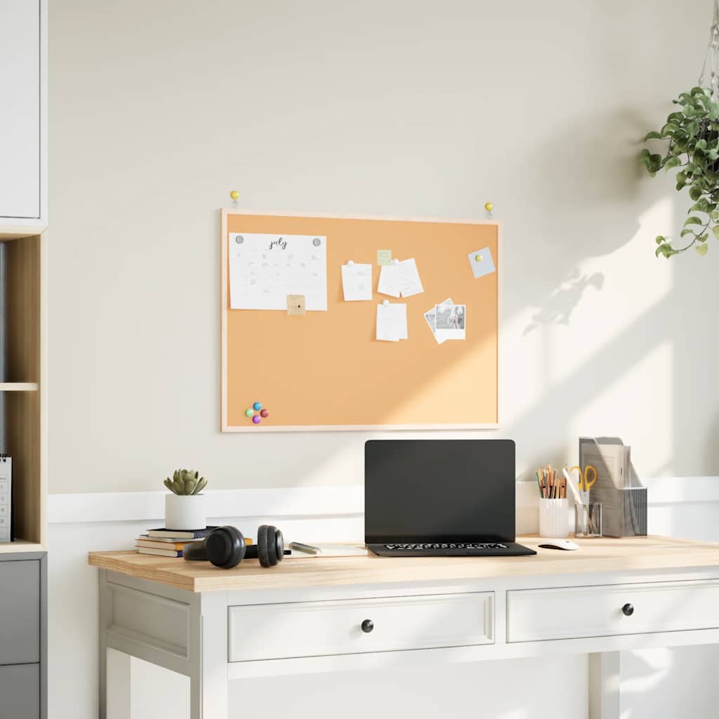 Tablica magnetyczna z ramą z drewna sosnowego 80×55 cm Tablica magnetyczna z ramą z drewna sosnowego 80×55 cm