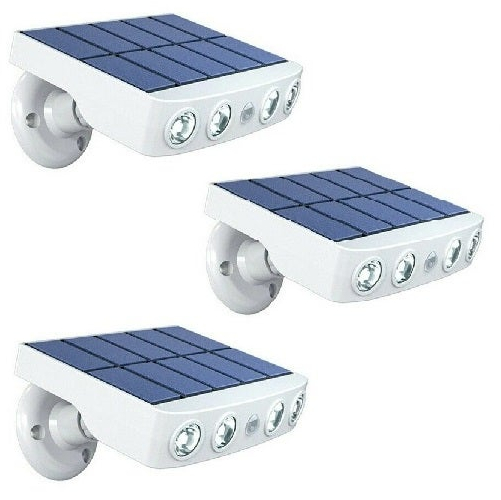 Lampa LED solarna 3-pack z czujnikiem ruchu, biała i ciepła biała Lampa LED solarna 3-pack z czujnikiem ruchu, biała i ciepła biała