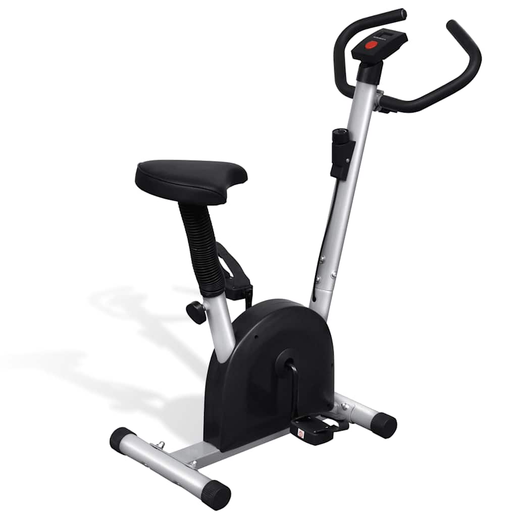 Rower stacjonarny z siedziskiem czarny Rower stacjonarny z siedziskiem czarny