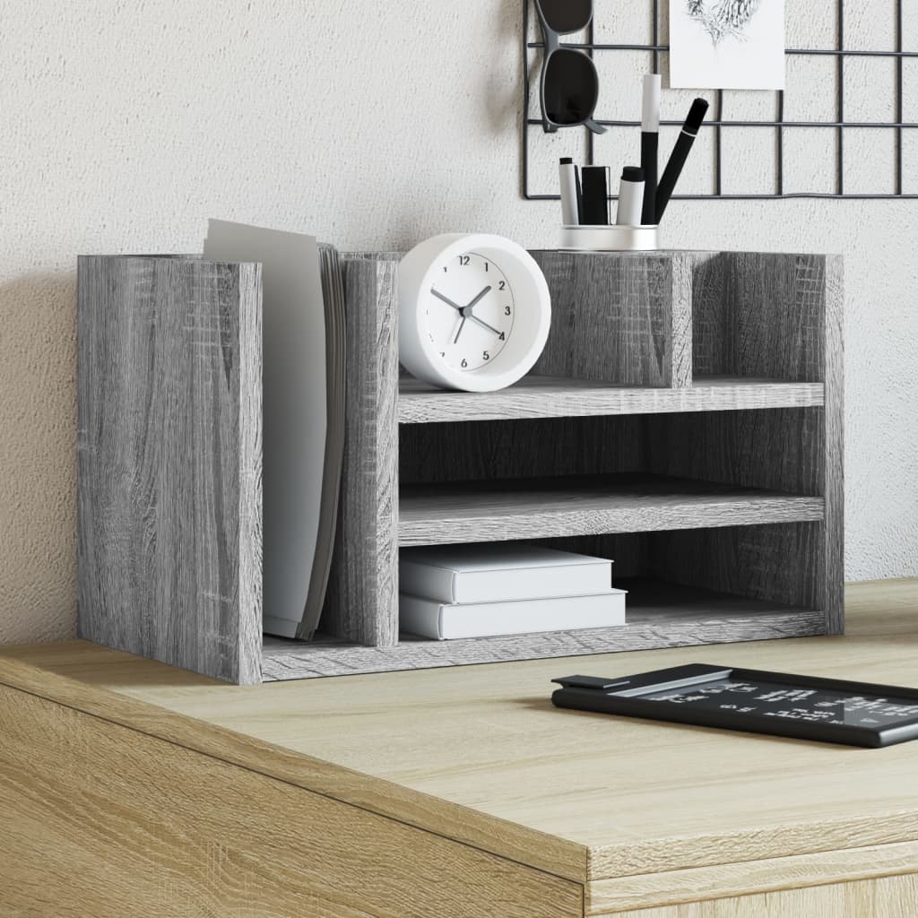 Organizator biurka 44,5x materiał drewnopochodny szary