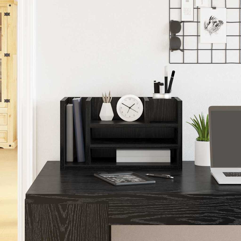 Organizer biurkowy 44,5x materiał drewnopochodny kolor stary drewno