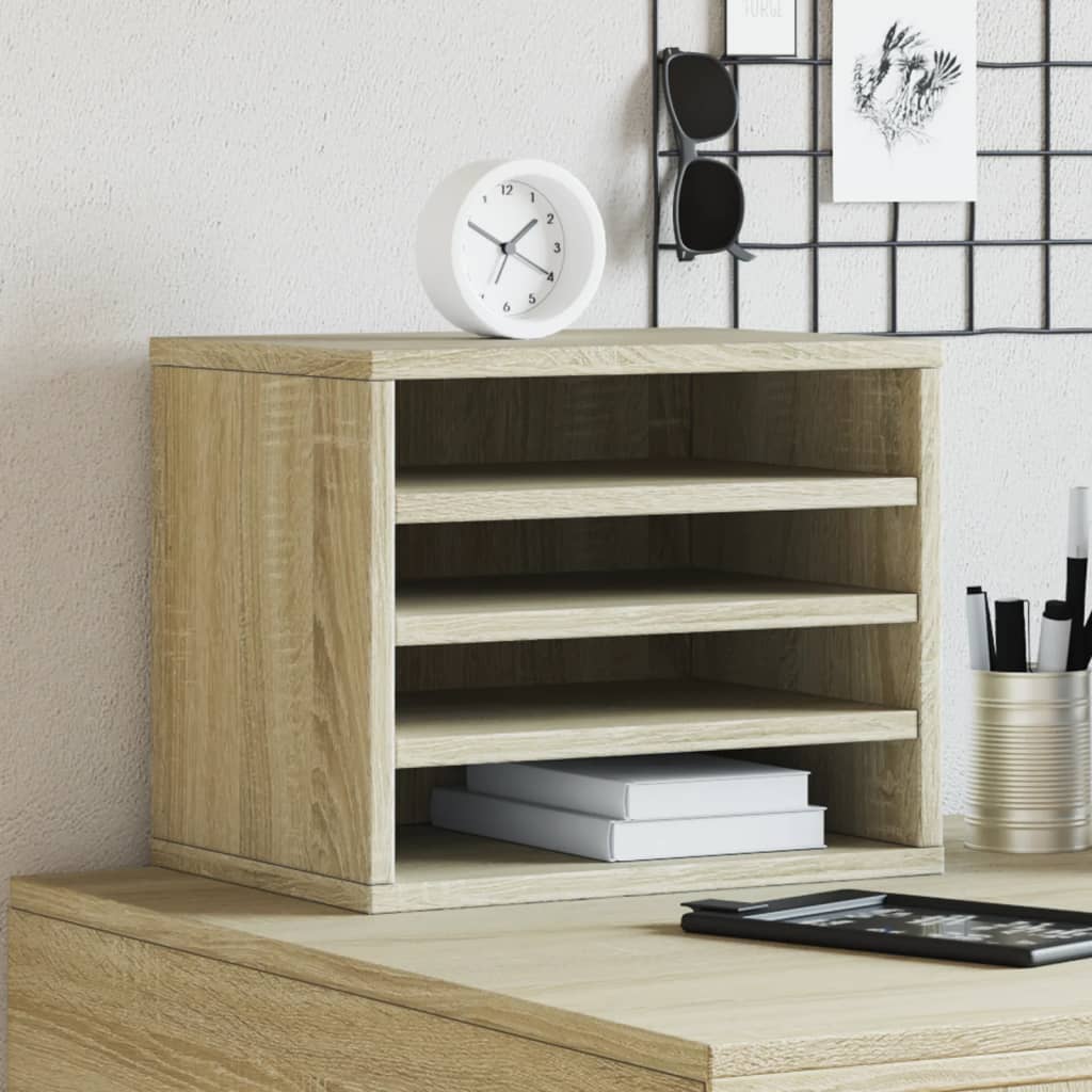 Organizer biurkowy 36x26x29.5 cm z materiału drewnopodobnego Sonoma dąb