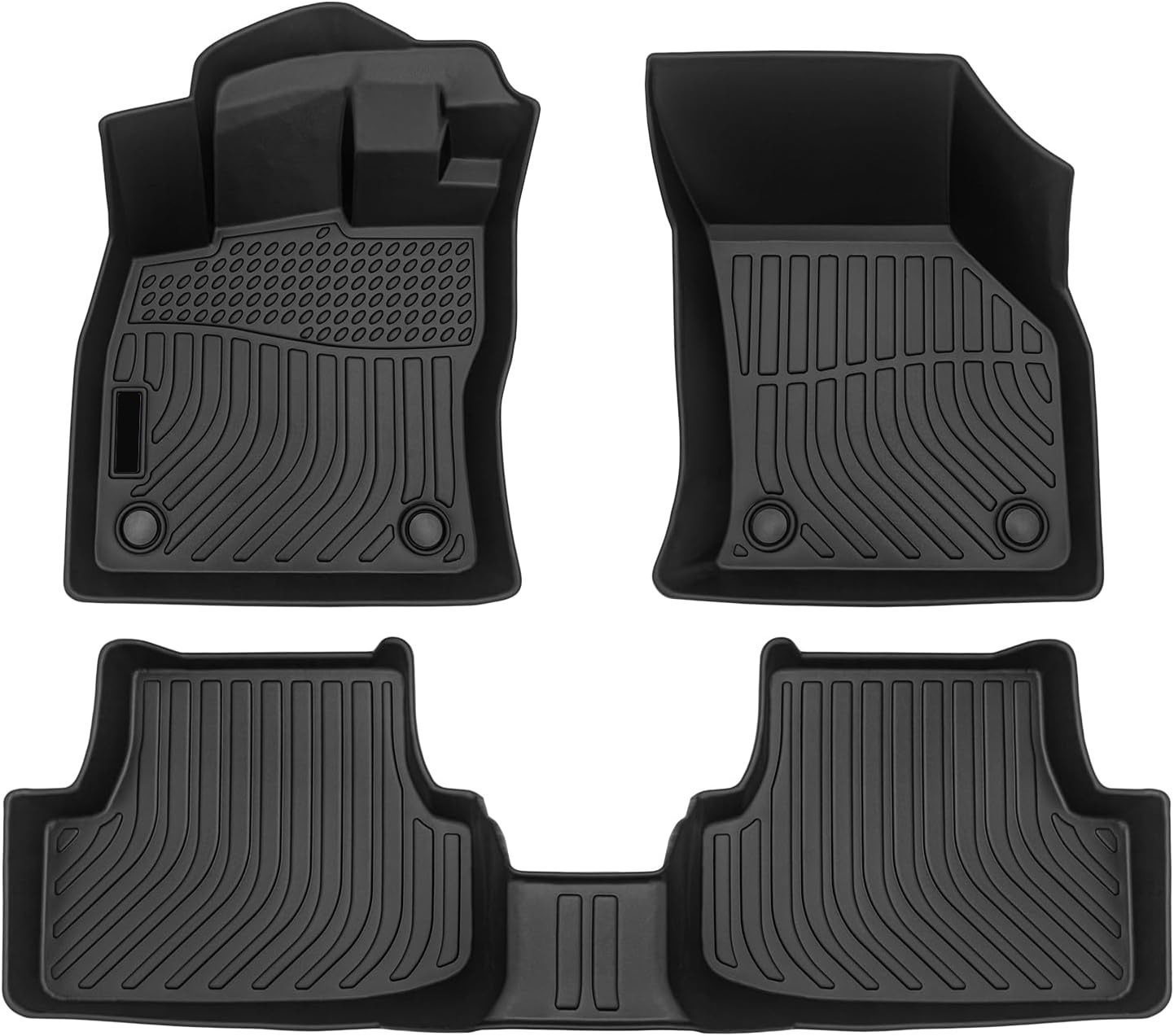 Dywaniki samochodowe TPE do VW Golf 8 2021-2025 czarne Dywaniki samochodowe TPE do VW Golf 8 2021-2025 czarne