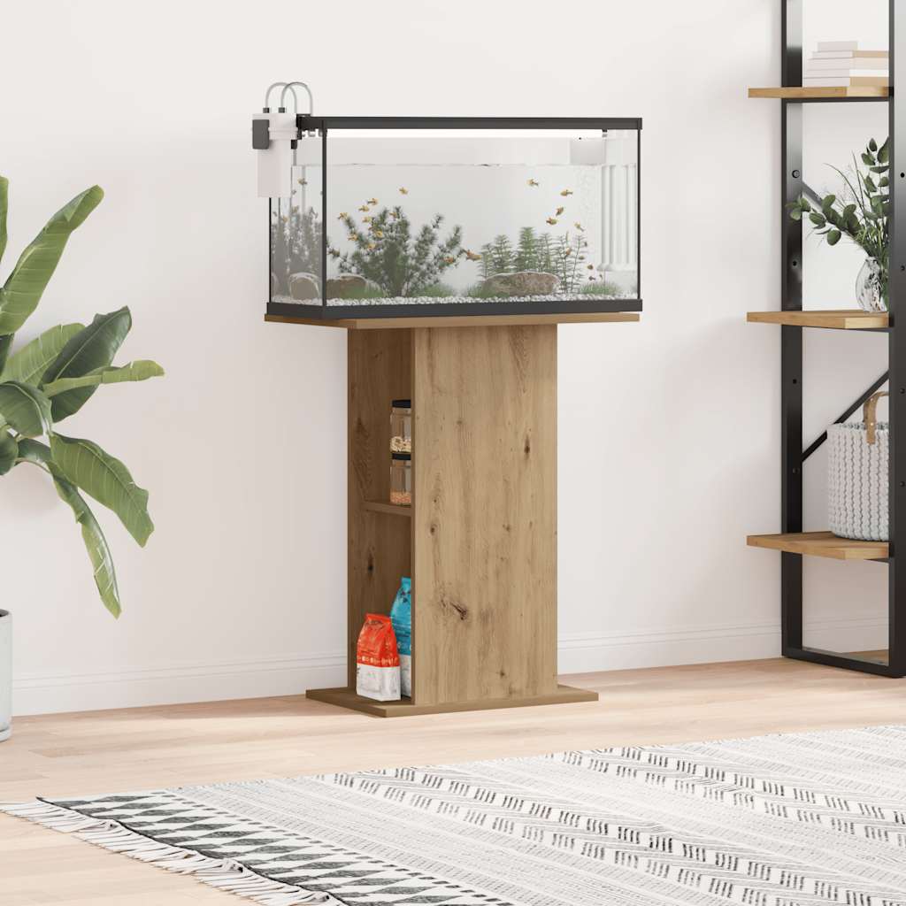 Stojak pod akwarium z drewna dębowego 60.5x36x72.5 cm Stojak pod akwarium z drewna dębowego 60.5x36x72.5 cm