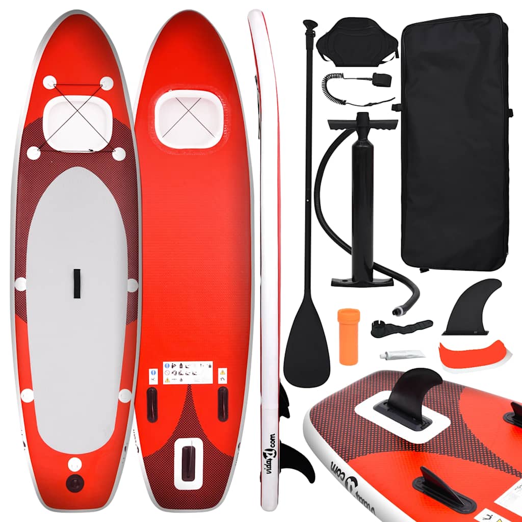 Deska SUP 300×76 cm, czerwona, nadmuchiwane, akcesoria w zestawie Deska SUP 300×76 cm, czerwona, nadmuchiwane, akcesoria w zestawie