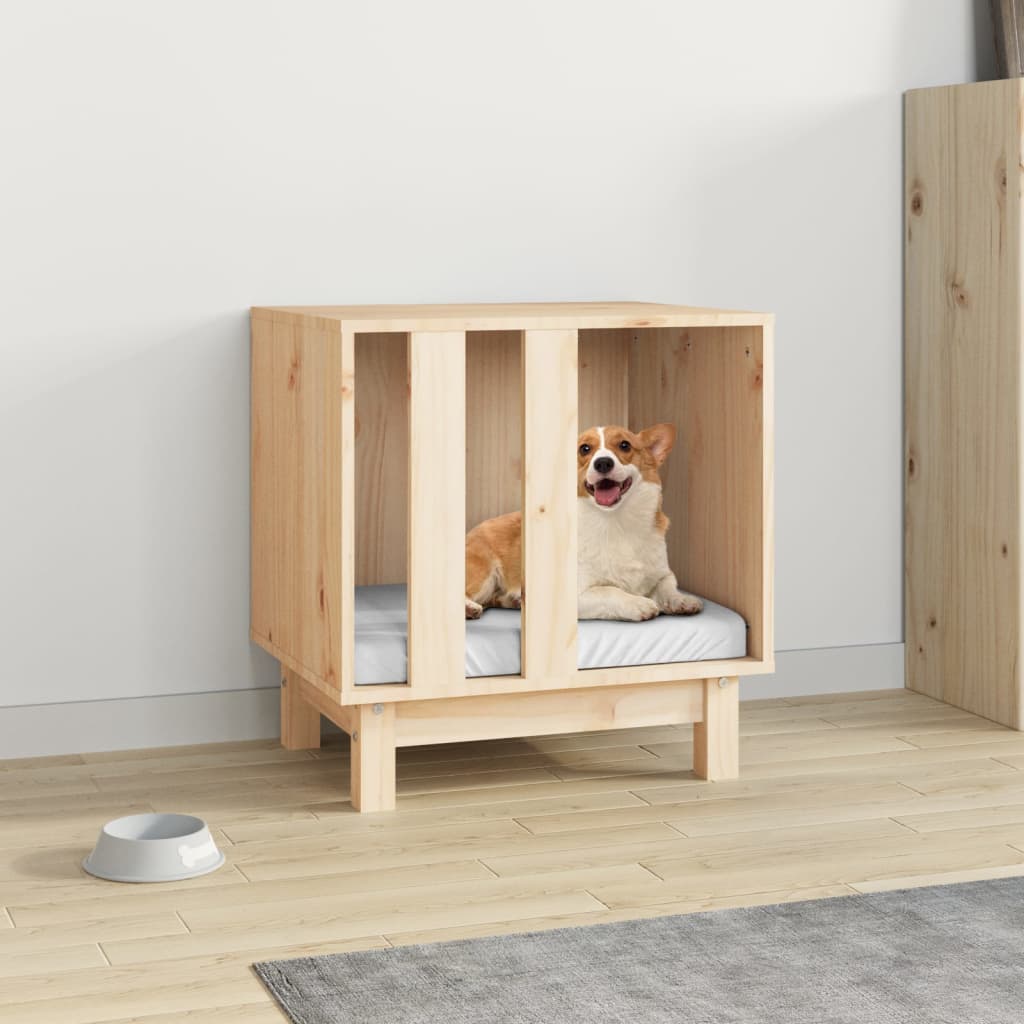 Domek dla psa 60x45x57 cm z drewna sosnowego