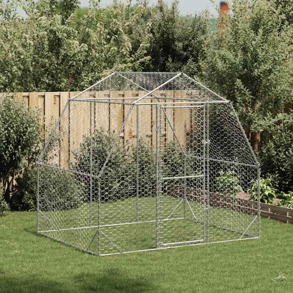 Kurnik 2.5x2x2.25 m stalowy bez dachu