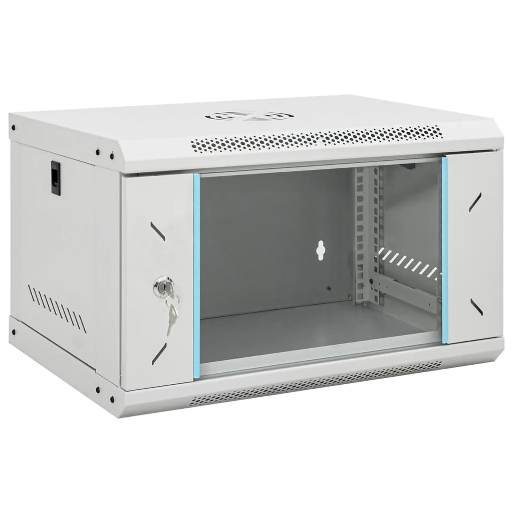 Szafka sieciowa 19″ ścienna IP20 600x450x285 mm szara