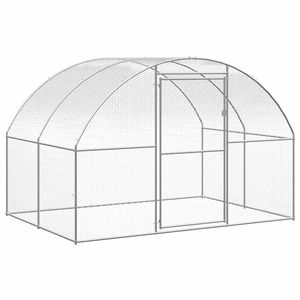 Kurnik zewnętrzny 3x2x2 m ocynkowany bez dachu