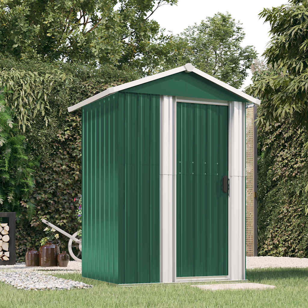 domek ogrodowy 126×97, ocynkowany, zielony