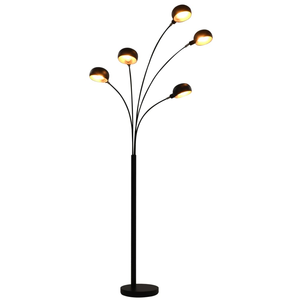 Lampa podłogowa 200 cm srebrna 5 x E14 Lampa podłogowa 200 cm srebrna 5 x E14