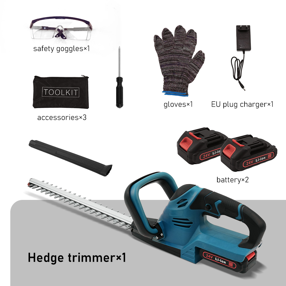 Nożyce do żywopłotu 51 cm z 2 akumulatorami i ładowarką 24V