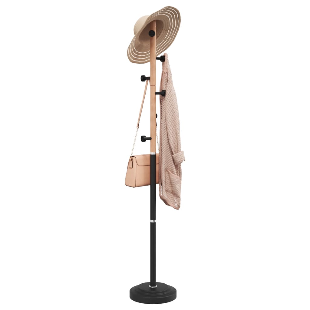 Wieszak na odzież 177 cm stalowy czarny Wieszak na odzież 177 cm stalowy czarny