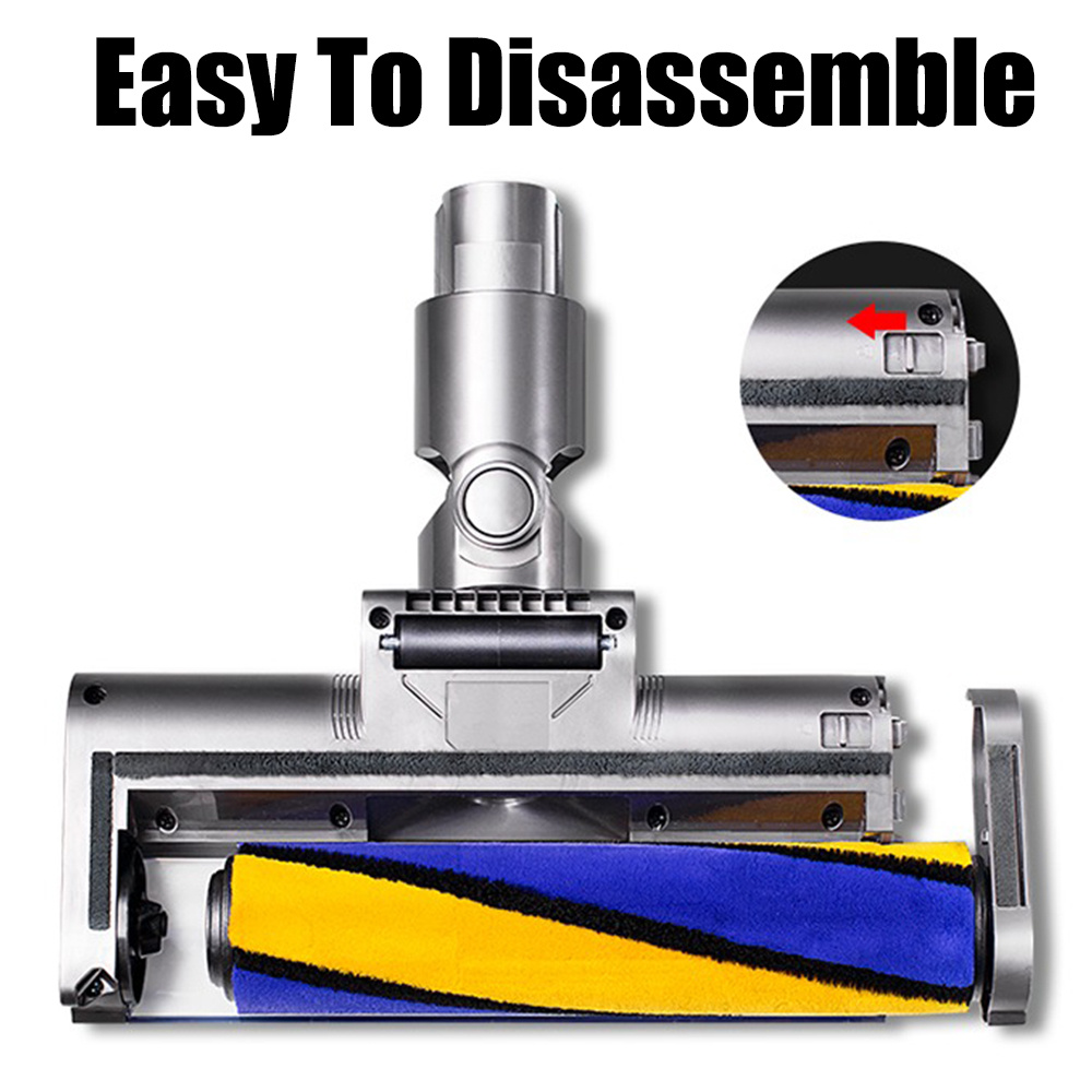 Szczotka do odkurzacza Dyson V7 V8 V10 V11 z rolką z nylonu żółta i niebieska Szczotka do odkurzacza Dyson V7 V8 V10 V11 z rolką z nylonu żółta i niebieska