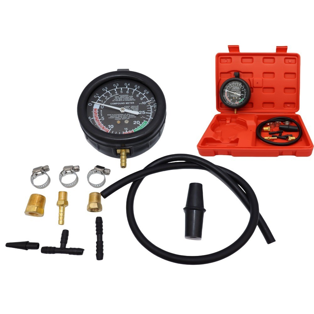 Tester ciśnienia i próżni 4w1 z manometrem 90mm Tester ciśnienia i próżni 4w1 z manometrem 90mm
