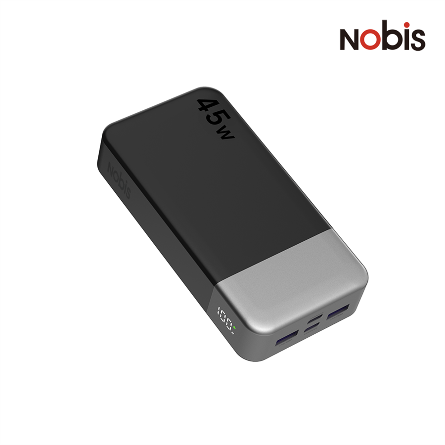 Power bank 20000mAh czarny szybkie ładowanie 45W USB-C