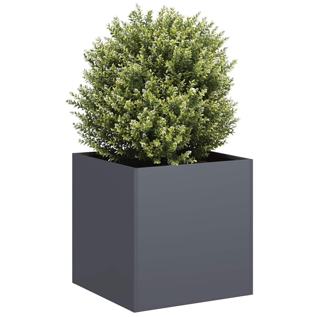 doniczka 40×40 cm stalowa antracytowa