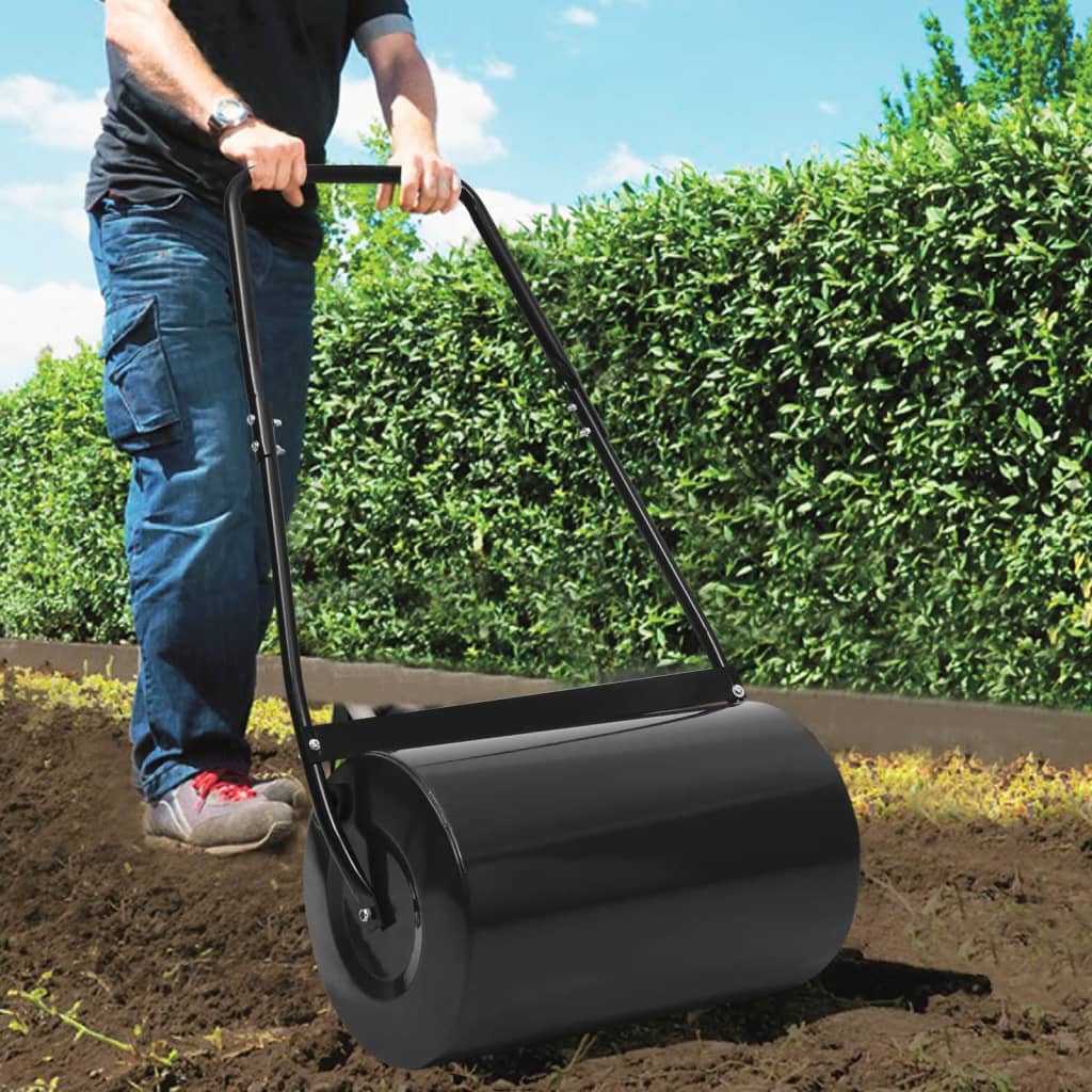 wałek do trawnika 63 cm czarny z uchwytem