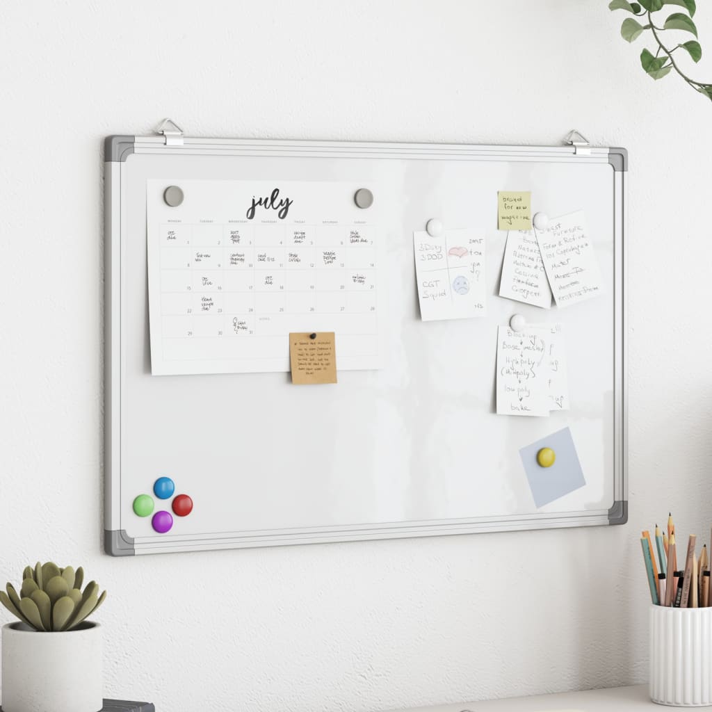 Tablica magnetyczna 40×30 cm, biały, do biura