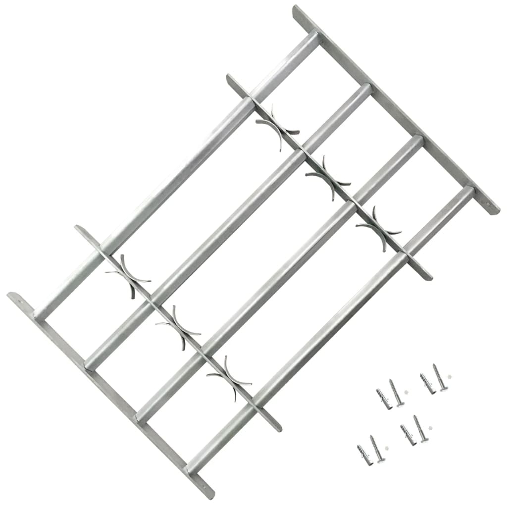 Regulowana krata okienna 500-650 mm z 2 poprzeczkami Regulowana krata okienna 500-650 mm z 2 poprzeczkami