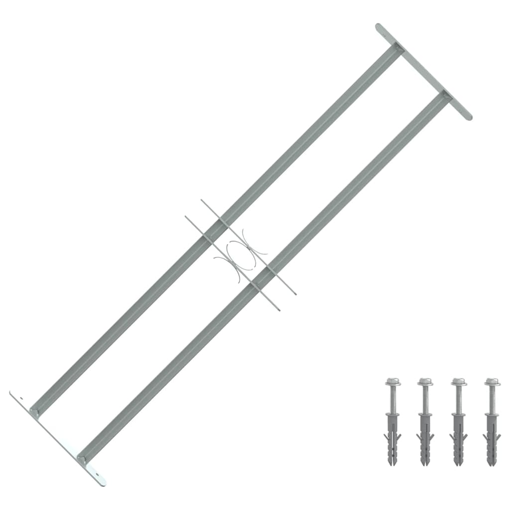 Krata okienna regulowana 500-650 mm z 2 poprzeczkami Krata okienna regulowana 500-650 mm z 2 poprzeczkami
