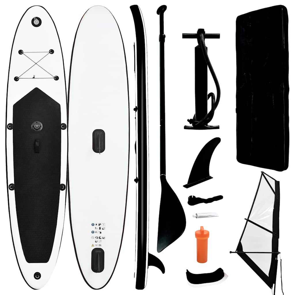 Deska SUP z żaglem czarna 330x72x10 cm Deska SUP z żaglem czarna 330x72x10 cm