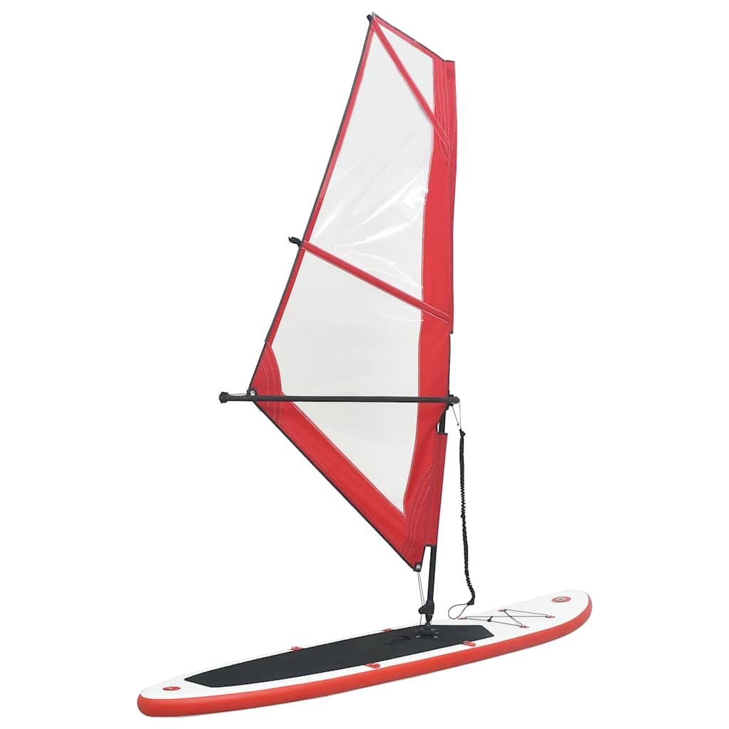 Deska SUP z żaglem czerwona 330x72x10cm Deska SUP z żaglem czerwona 330x72x10cm