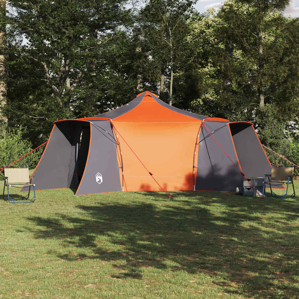 Namiot tipi z dachem szary i pomarańczowy 492 cm