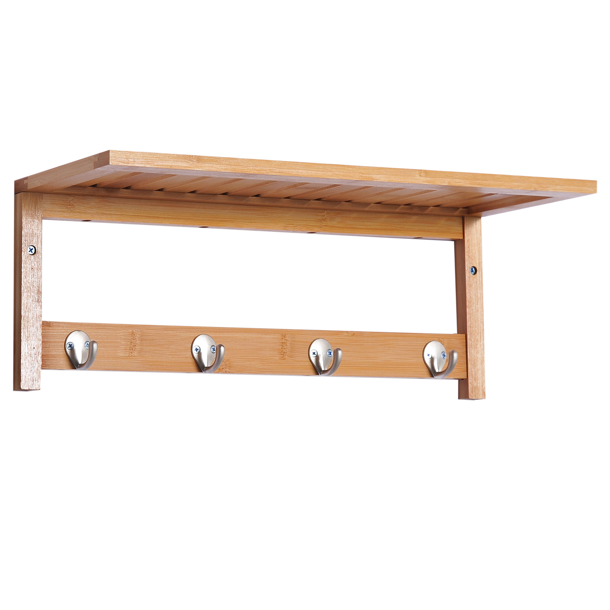 wieszak ścienny z hakiem naturalne drewno 50x16x17,5 cm wieszak ścienny z hakiem naturalne drewno 50x16x17,5 cm