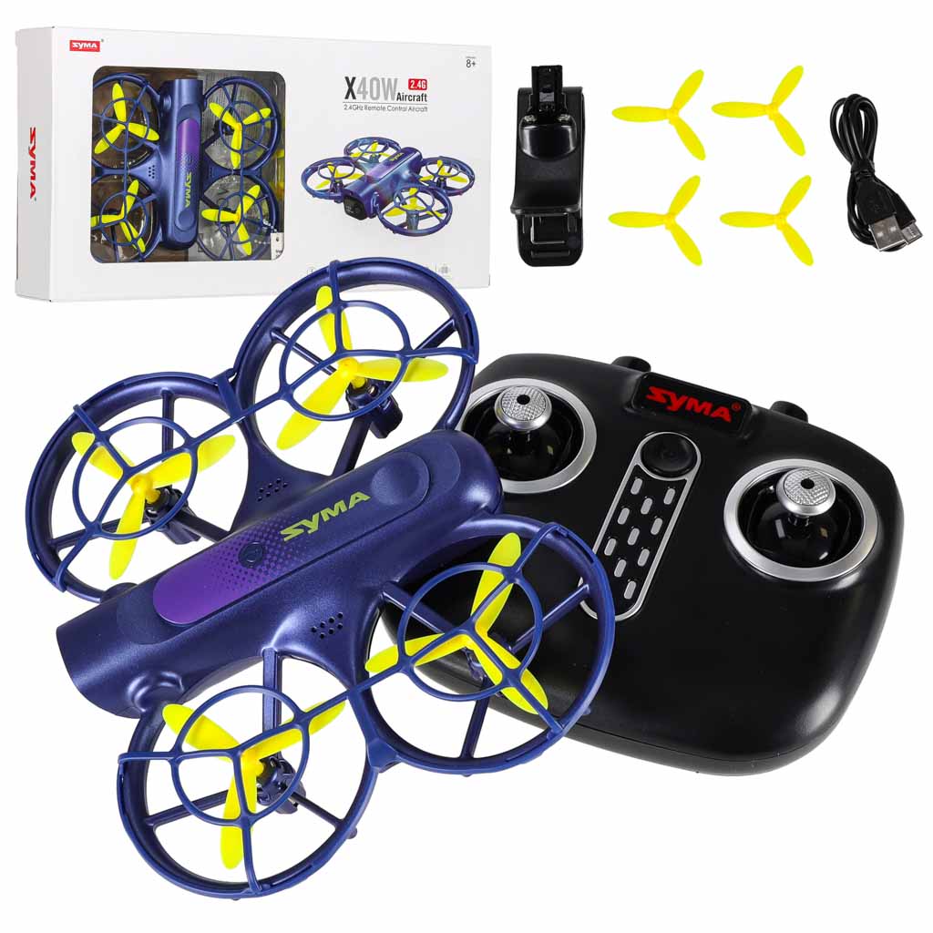 Dron RC Syma X40W FPV WiFi 2.7K HD Zawis 360° Kamera USB 6AXIS Dron RC Syma X40W FPV WiFi 2.7K HD Zawis 360° Kamera USB 6AXIS
