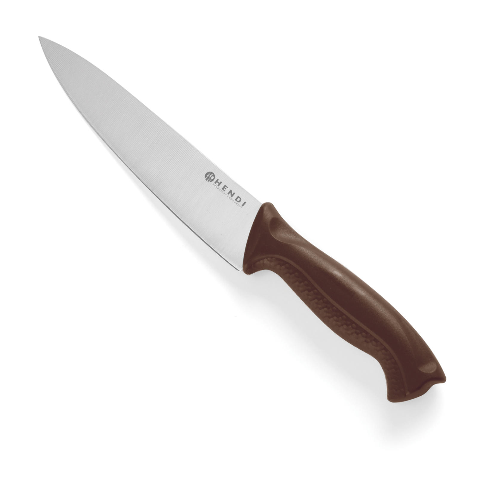Nóż kuchenny do wędlin i gotowanych mięs HACCP 320mm – brązowy – HENDI 842669