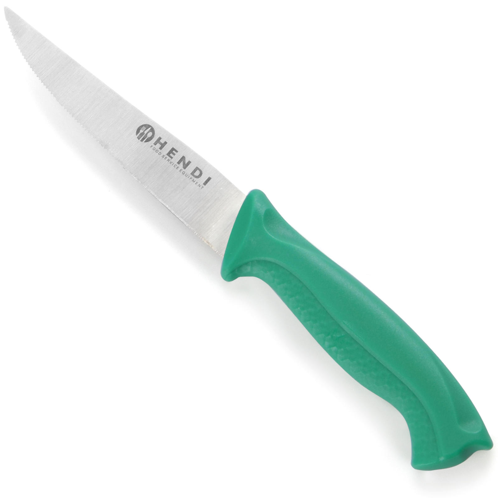 Nóż do warzyw i owoców ząbkowany HACCP 205mm – zielony – HENDI 842119 Nóż do warzyw i owoców ząbkowany HACCP 205mm – zielony – HENDI 842119
