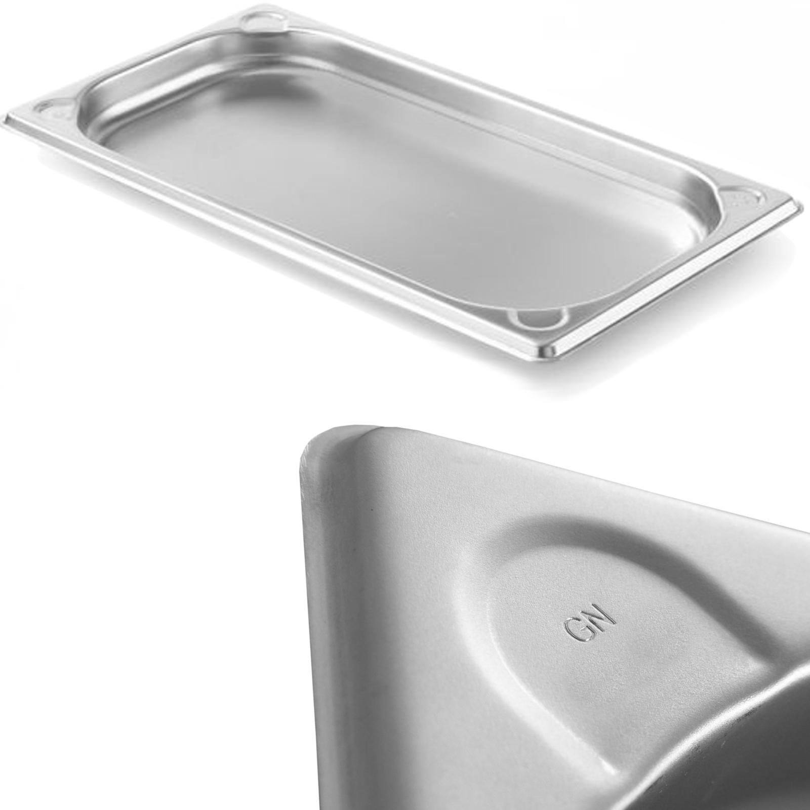 Pojemnik GN 1/3 stalowy Kitchen Line wys. 20 mm – Hendi 806401