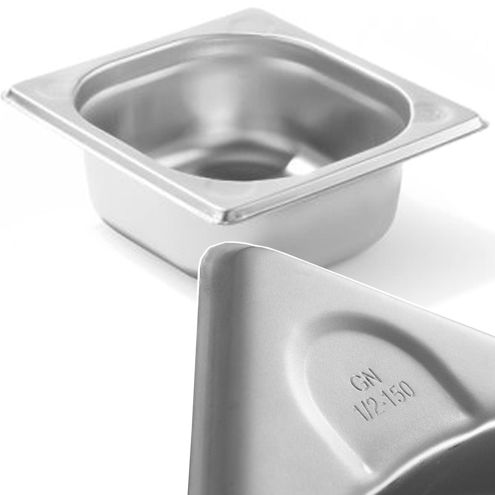 Pojemnik GN 1/6 stalowy Kitchen Line wys. 65 mm – Hendi 806623