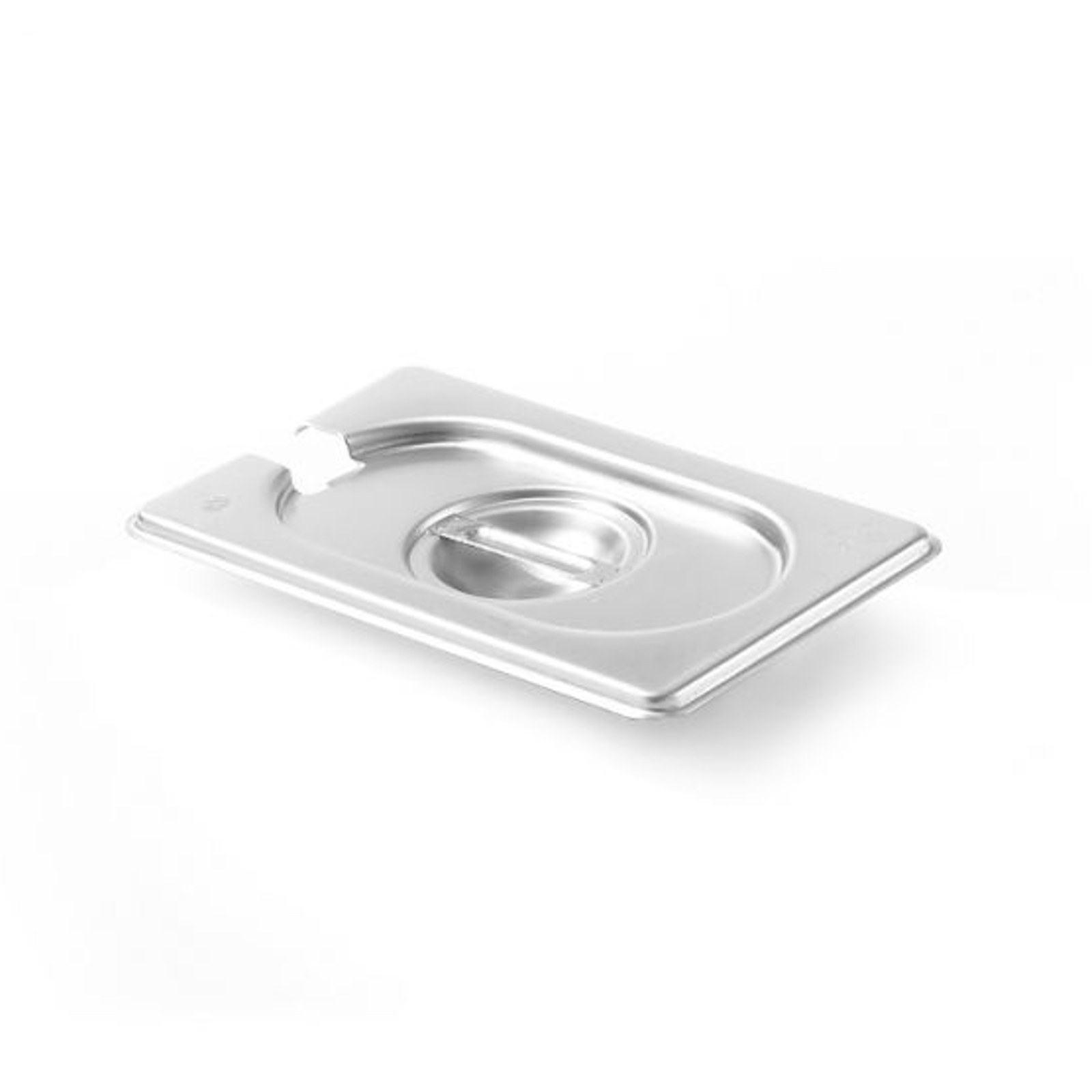 Pokrywka stalowa do GN Kitchen Line z wycięciem na chochlę GN 1/9 – Hendi 806975